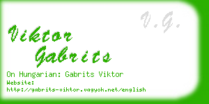 viktor gabrits business card